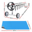 Aquabuddy Pool Cover 500 Micron 9.5x5m Swimming Pool Solar Blanket 5.5m Roller