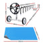 Aquabuddy Pool Cover 9.5x5m 400 Micron Swimming Pool Solar Blanket 5.5m Roller