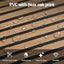 Artiss 10PCS Peel and Stick Wall Panels Tiles 68X68CM Self Adhesive for Home Office Studio Brown