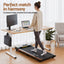 Artiss 140cm Standing Desk Treadmill Motorised Natural Wood