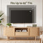 Artiss 160cm TV Unit Storage Drawer Curved Edge Sliding Fluted Style Door Pine