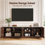Artiss 180cm TV Unit Entertainment Cabinet Fluted Style Anti-tip Kit Walnut