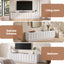 Artiss 180cm TV Unit Entertainment Cabinet Fluted Style Cable Management White