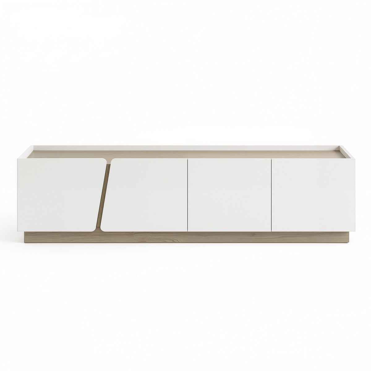 Artiss 180cm TV Unit Storage Cabinet Living Room White & Wood