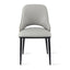 Artiss 1x Dining Chair Hollow PU Leather Kitchen Lounge Cafe Accent Chairs Grey