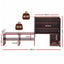 Artiss 2-IN-1 Shoe Cabinet Bench w/ Adjustable Shelf Hallway Walnut & Black