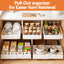 Artiss 2 Pack Pull Out Drawers for Cabinets Expandable Cabinet Organizer White