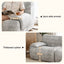 Artiss 2 Seater Sofa Modular Sectional Sofas Couch Bed No Assembly Living Room Grey