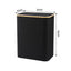 Artiss 2 Sections Laundry Basket with Removable Bags Foldable Black