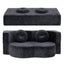 Artiss 2 in 1 Convertible Compressed Sofa Bed, Folding Boneless Sofabed for Living Room ,Comfort Curved Sleeper Couch with High Density Sponge, Apartment Essentials, No Assembly, 2 Pillows, Grey