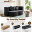 Artiss 2 in 1 Convertible Compressed Sofa Bed, Folding Boneless Sofabed for Living Room ,Comfort Curved Sleeper Couch with High Density Sponge, Apartment Essentials, No Assembly, 2 Pillows, Grey