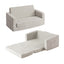 Artiss 2-in-1 Kids Sofa Toddler Foam Couch with Side Pocket Light Grey