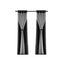 Artiss 2X 132x160cm Blockout Sheer Curtains Black