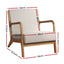 Artiss 2X Armchair Faux Fabric Beige