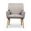 Artiss 2X Armchair Faux Fabric Beige