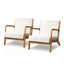 Artiss 2X Armchair Faux Fabric Beige