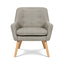 Artiss 2X Armchair Lounge Chair Accent Tub Chair Beige ANNE