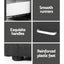 Artiss 2X Bedside Table 2 Drawers Fabric - CADEN Charcoal