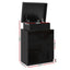 Artiss 2X Bedside Table LED 3 Drawers - COLEY Black