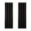 Artiss 2X Blockout Curtains Eyelet 180x213cm Black Shine