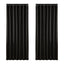 Artiss 2X Blockout Curtains Eyelet 240x230cm Black Shine