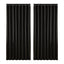 Artiss 2X Blockout Curtains Eyelet 300x230cm Black Shine