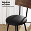 Artiss 2X Industrial Bar Stools Upholstered Counter Chairs Steel Frame Anti-Scratch