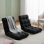 Artiss 2X Lounge Sofa Bed Flannel Fabric Black