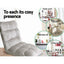 Artiss 2X Lounge Sofa Bed Flannel Fabric Grey