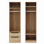 Artiss 2X Wardrobe Clothes Closet Storage Organiser Shelf Drawers Pine