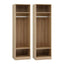 Artiss 2X Wardrobe Clothes Closet Storage Organiser Shelf Pine
