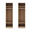 Artiss 2X Wardrobe Clothes Closet Storage Organiser Shelf Pine