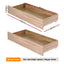 Artiss 2pcs Under Bed Storage with Wheels Rolling Wooden Drawers King Single & Queen