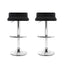 Artiss 2x Bar Stools Adjustable Gas Lift Chairs Black