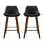 Artiss 2x Bar Stools PU Seat Wooden
