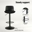 Artiss 2x Bar Stools Padded Seat Gas Lift Black