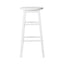 Artiss 2x Bar Stools Round Chairs Wooden White