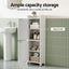 Artiss 2x Bathroom Storage Cabinet 2-Tier Slim Toilet Organizer Adjustable White