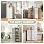 Artiss 2x Bathroom Storage Cabinet 2-Tier Slim Toilet Organizer Adjustable White
