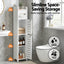 Artiss 2x Bathroom Storage Cabinet 3-Tier Toilet Paper Holder Organizer White