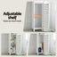 Artiss 2x Bathroom Storage Cabinet 3-Tier Toilet Paper Holder Organizer White