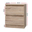Artiss 2x Bedside Table 2 Drawers - PEPE Oak