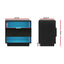 Artiss 2x Bedside Table LED with 2 Shelves - HANA Black