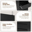 Artiss 2x Chest of 3 Drawers Tallboy Cabinet Black