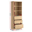 Artiss 2x Chest of 3 Drawers Tallboy Cabinet Pine