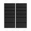 Artiss 2x Chest of 6 Drawers Dresser Tallboy Black