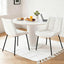 Artiss 2x Dining Chairs Velvet Tufted Kitchen Lounge Cafe Accent Chair Beige