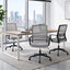 Artiss 2x Ergonomic Office Chair Mesh Mid Back Home Office Desk Chairs with Lumbar Support Grey