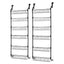 Artiss 2x Over Door Storage Pantry Organiser 6-Tier Metal Hanger Hook Black