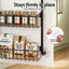 Artiss 2x Over Door Storage Pantry Organiser 6-Tier Metal Hanger Hook Black